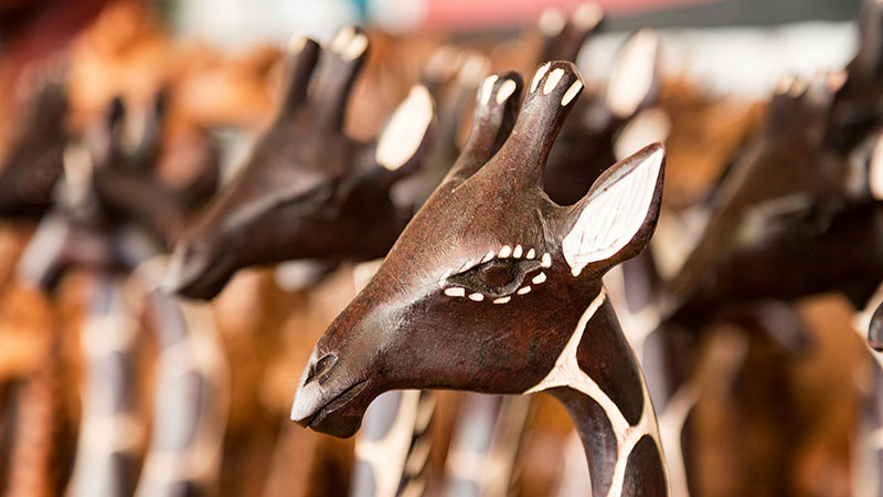 Wood Carved Animal Figurines Africa